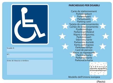 richiesta contrassegno parcheggio disabili